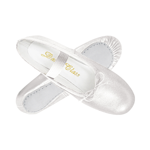 Adult Gold/Silver Leather Full Sole Ballet Slipper